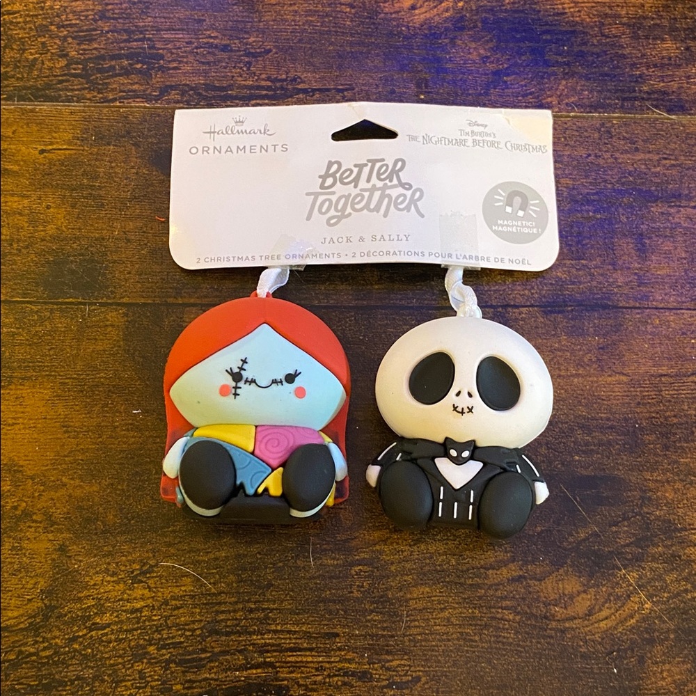 Hallmark Better Together The Nightmare Before Christmas Jack & Sally Ornaments